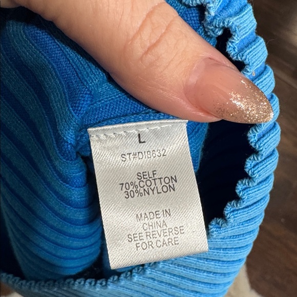 Better Be Vibrant Blue Ribbed Maxi Dress - Picture 5 of 5